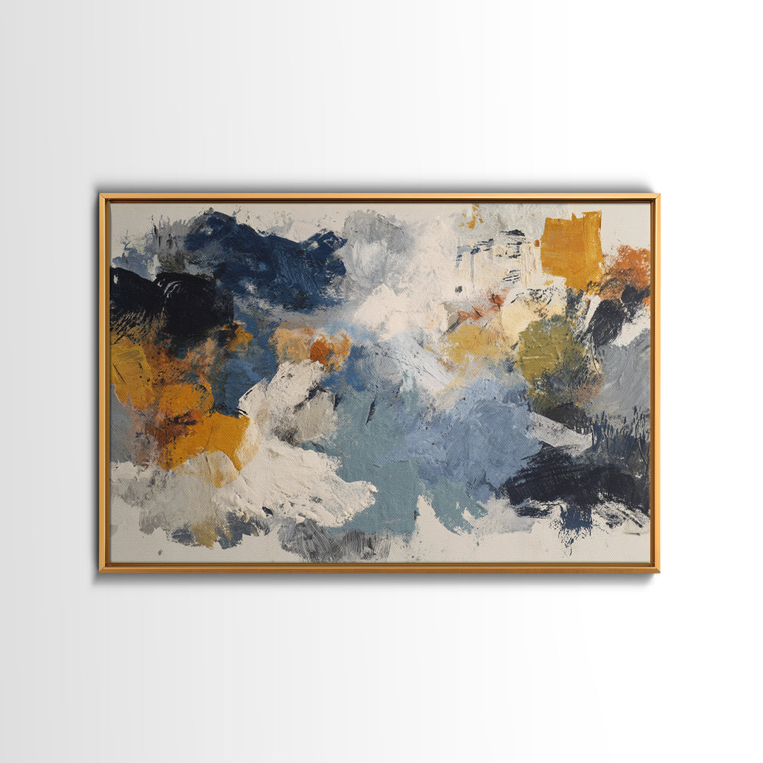 Chaotic Joyful Abstract Canvas Print, Maximalist Art, Modern Art, Living Room Decor, Fine Art, Maximal, Textured Painting, MAX-3x2-98