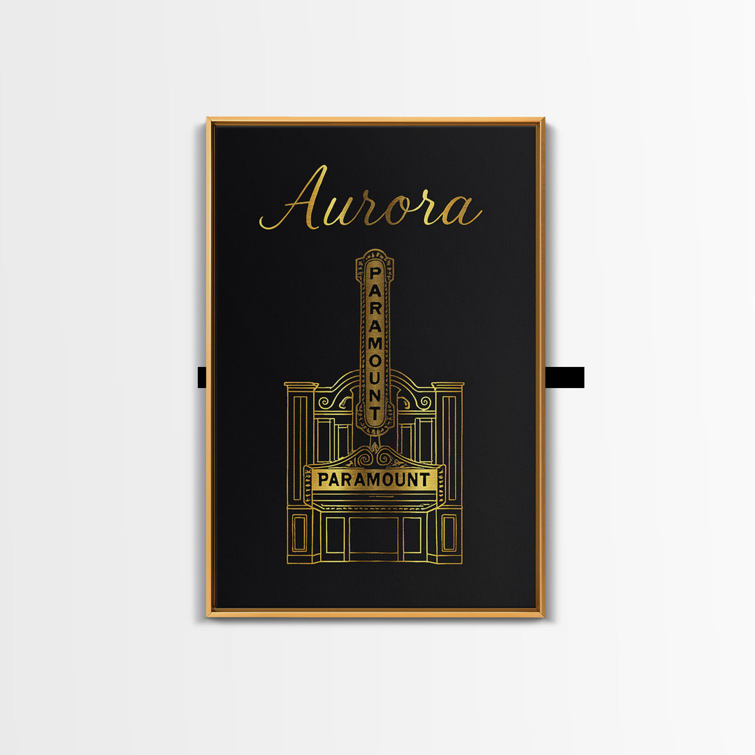 Aurora Travel Poster, Canvas Print, Dark Minimalist Wall Art, Aurora Poster Print, Living Room Wall Art, Modern Wall Decor, Fine Art Print