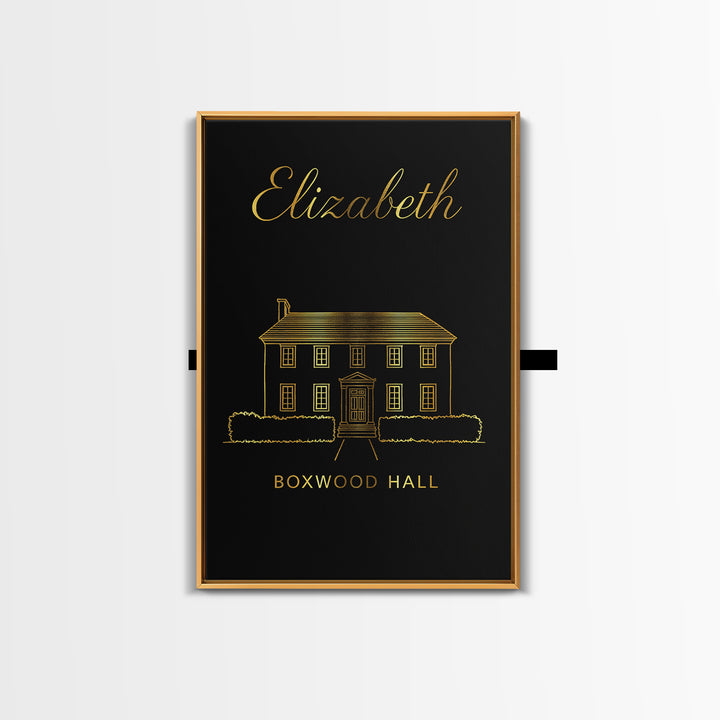 Elizabeth New Jersey Travel Poster, Canvas Print, Dark Minimalist Wall Art, Elizabeth Print, Watercolor City Skyline, Travel Art Print