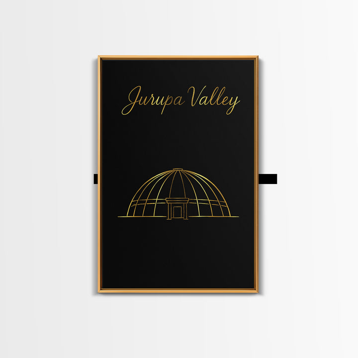 Jurupa Valley California Travel Poster, Canvas Print, Dark Minimalist Wall Art, Jurupa Valley City Art, Home Office Decor, Travel Wall Art