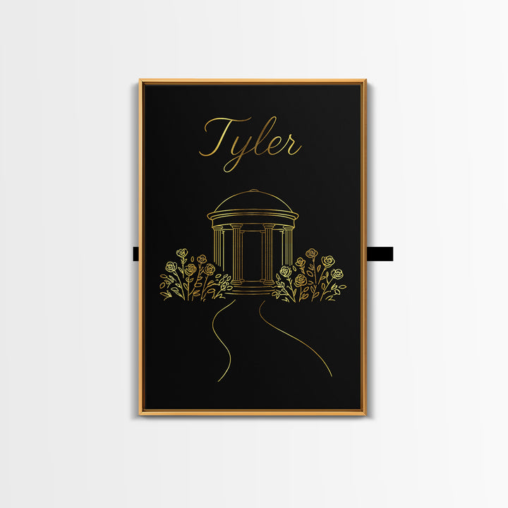 Tyler Texas Travel Poster, Canvas Print, Dark Minimalist Wall Art, Tyler Poster Print, Travel Wall Decor, Wall Decor, Travel Poster Set