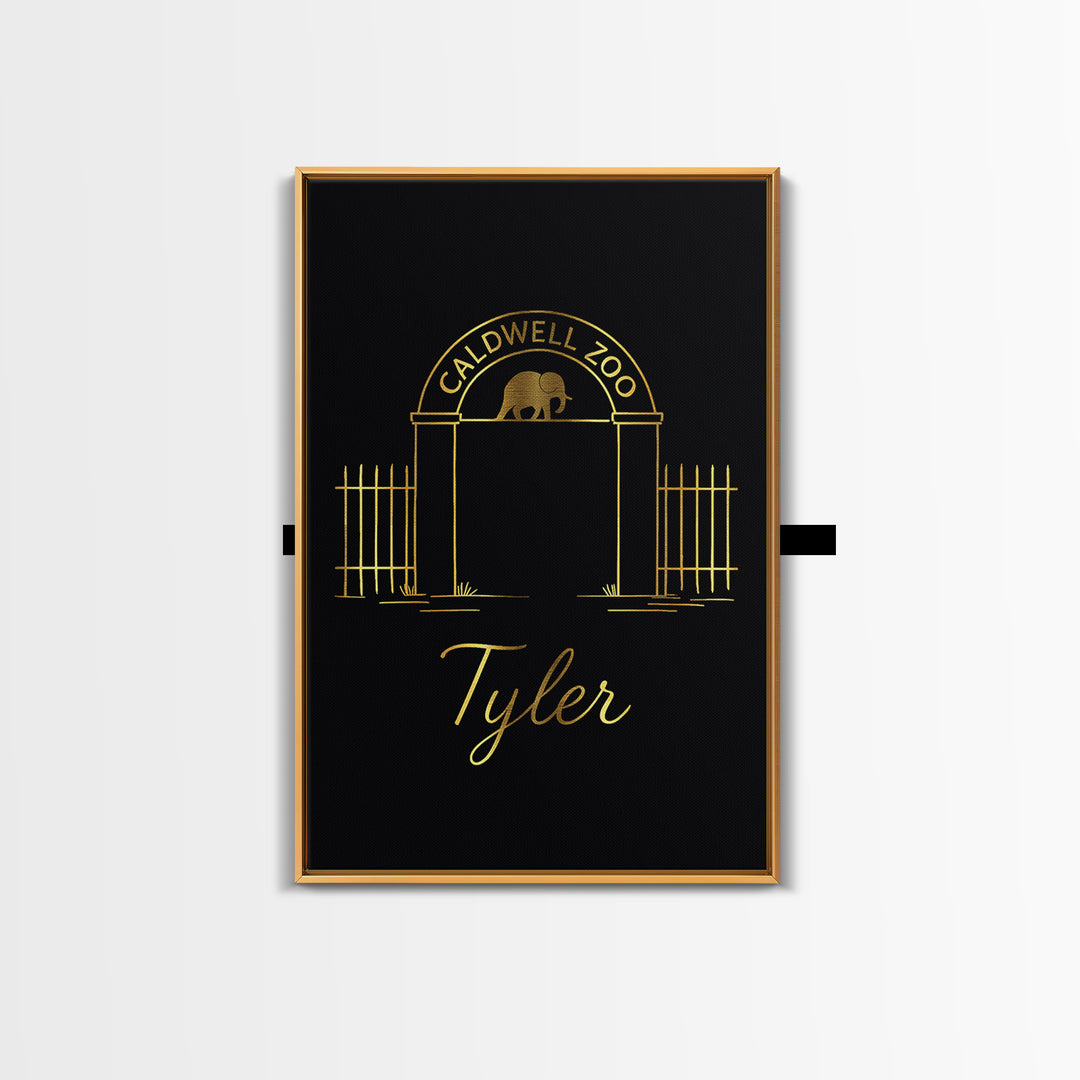 Tyler Travel Poster, Framed Canvas Print, Dark Minimalist Wall Art, Tyler Poster Print, Gift For Travelers, City Illustration, Design 2