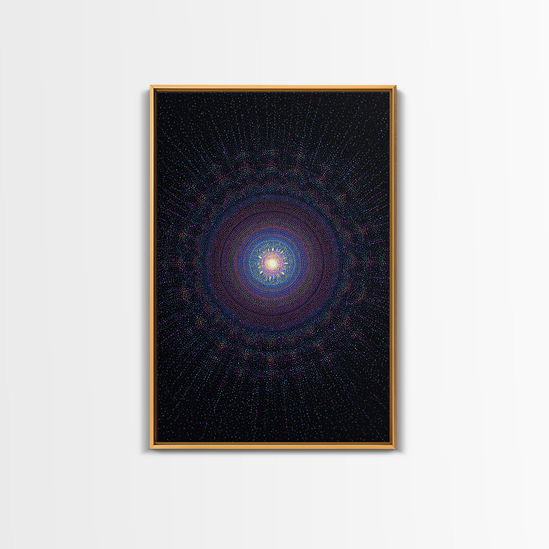 Purple Spiral Galaxy Wall Art, Modern Abstract Art Print, Space Abstract Art, Cosmic Retro Decor, Digital Canvas Print Poster