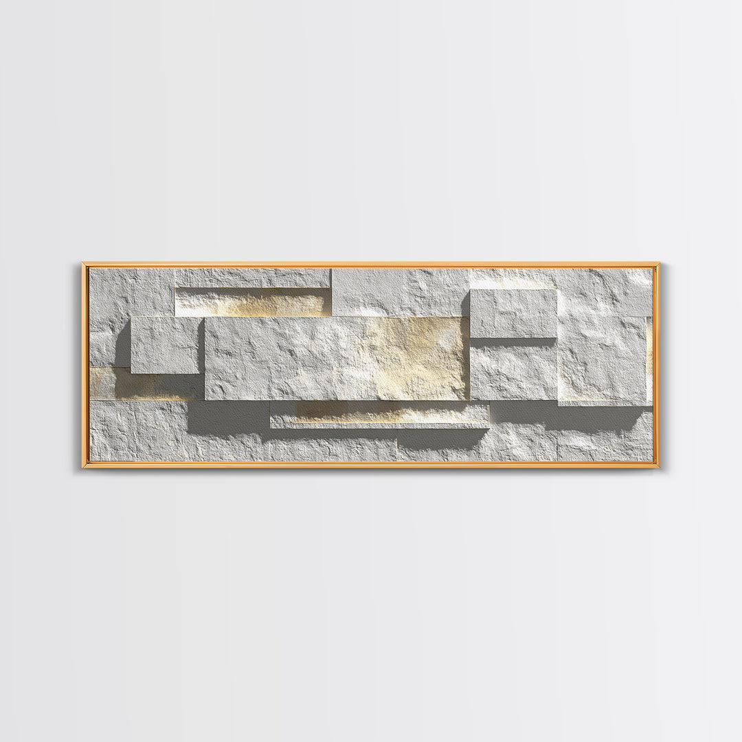 White Textured Relief Geometry Wall Art, Minimalist Modern Abstract Print, Gold Neutral Decor, Elegant Home Office Artwork