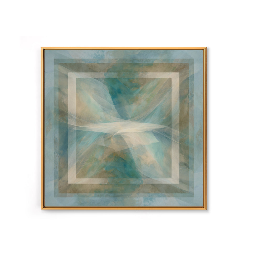 Abstract Breath Waves Canvas Print, Meditation Art, Hanging Wall Art, Living Room Decor, Abstract Art, Stillness, MED-1x1-30