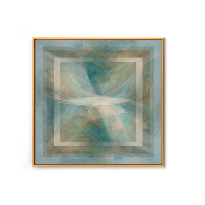 Abstract Breath Waves Canvas Print, Meditation Art, Hanging Wall Art, Living Room Decor, Abstract Art, Stillness, MED-1x1-30