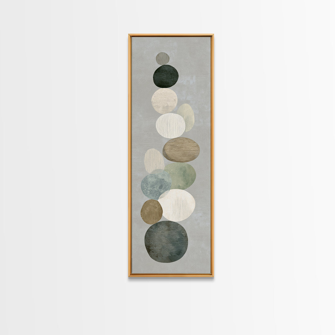 Sand Garden Lines as Minimalist Pattern Canvas Print, Meditation Art, Printable Artwork, Living Room Decor, Stillness, MED-1x3-83