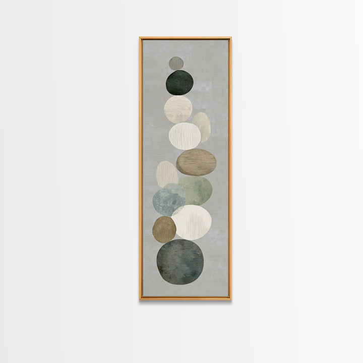 Sand Garden Lines as Minimalist Pattern Canvas Print, Meditation Art, Printable Artwork, Living Room Decor, Stillness, MED-1x3-83