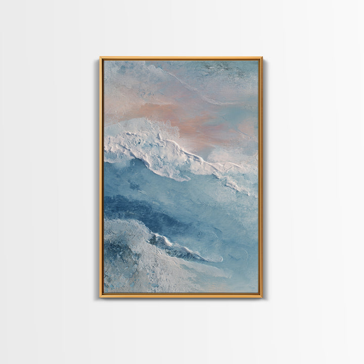 Abstract Breath Waves Canvas Print, Meditation Art, Wall Art, Living Room Decor, Abstract Art, Stillness, Boho Wall Decor, MED-2x3-14