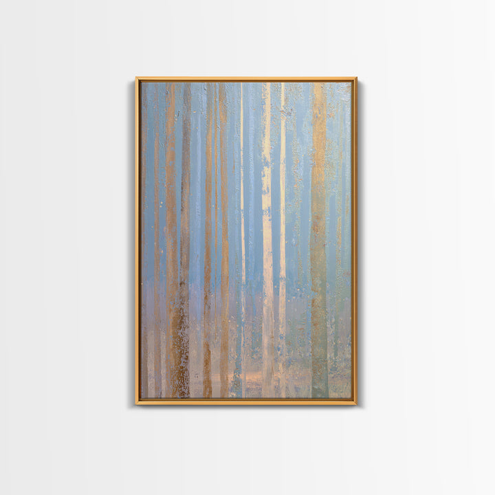 Abstract Breath Waves Framed Canvas Print, Meditation Art, Abstract Art, Living Room Decor, Stillness, Neutral Wall Art, MED-2x3-38