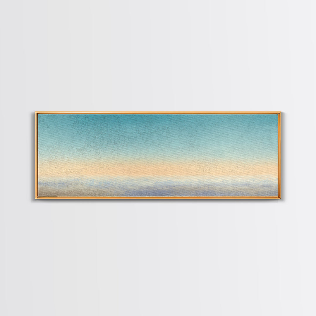 Soft Chakra Color Gradient Without Symbols Overload Canvas Print, Meditation Art, Gallery Wall Art, Living Room Decor, MED-3x1-50