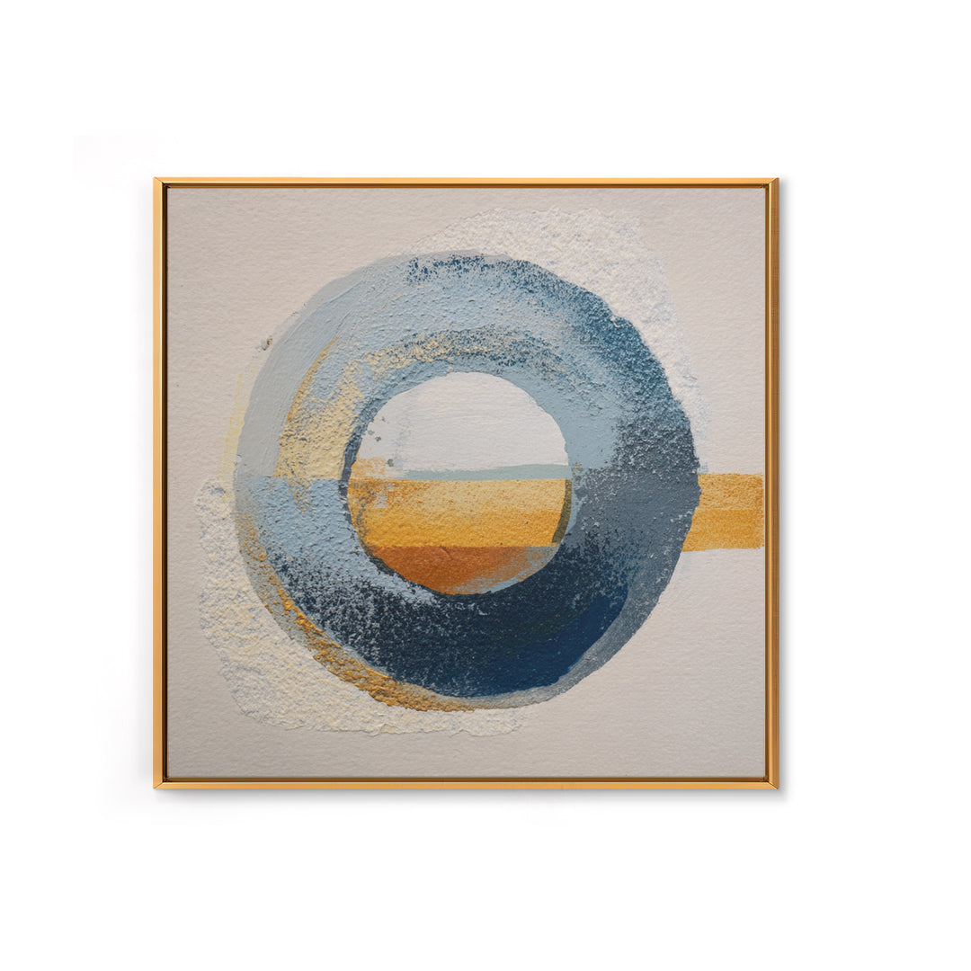 Single Brushstroke Circle Canvas Print, Minimalist Art, Abstract Wall Art, Living Room Decor, Oil Painting, Minimal, MIN-1x1-22
