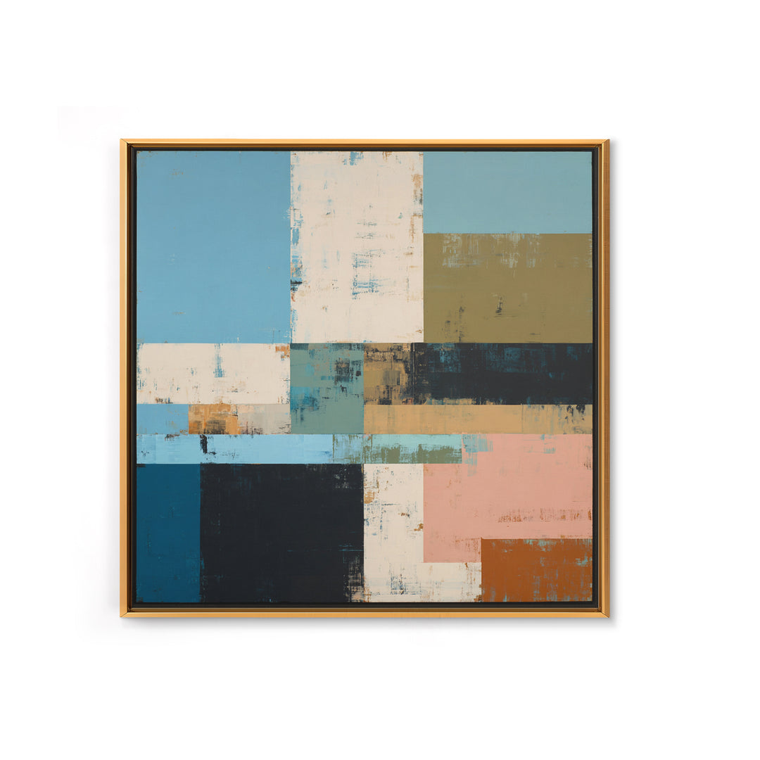 Simple Blue Horizon Canvas Print, Minimalist Art, Modern Art, Living Room Decor, Fine Art, Minimal, Minimalist Decor, MIN-1x1-30