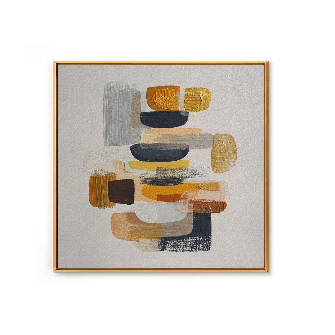 Quiet Stone Stack Canvas Print, Minimalist Art, Printable Art, Living Room Decor, Abstract Art, Minimal, Neutral Decor, MIN-1x1-35