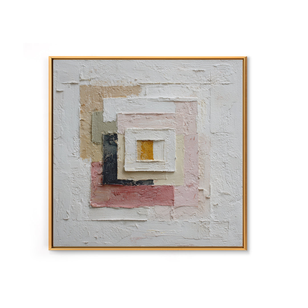 White on White Plaster Texture Study Framed Canvas Print, Minimalist Art, Digital Print, Living Room Decor, Fine Art, Minimal, MIN-1x1-64