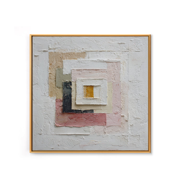 White on White Plaster Texture Study Framed Canvas Print, Minimalist Art, Digital Print, Living Room Decor, Fine Art, Minimal, MIN-1x1-64