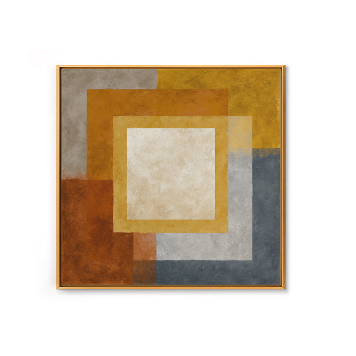 Calm Rectangle Composition Framed Canvas Print, Minimalist Art, Modern Wall Art, Living Room Decor, Abstract Art, Minimal, MIN-1x1-72