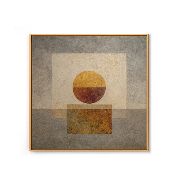 Minimal Moon over a Pale Ocean Canvas Print, Minimalist Art, Art, Living Room Decor, Oil Painting, Minimal, Canvas Tote Bag, MIN-1x1-81