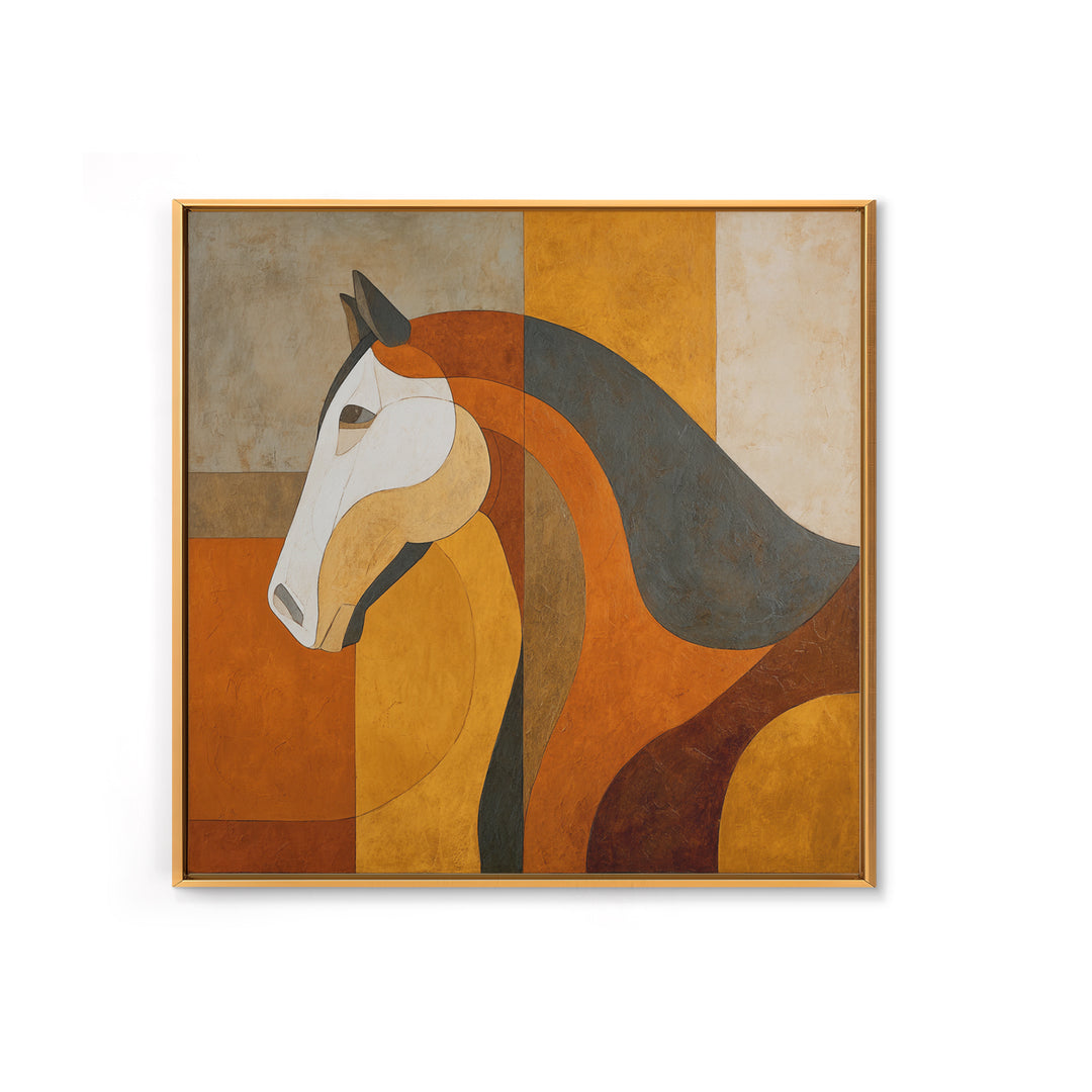 Minimal Horse Contour Canvas Print, Minimalist Art, Neutral Decor, Living Room Decor, Fine Art, Minimal, Home Decor, Poster, MIN-1x1-90