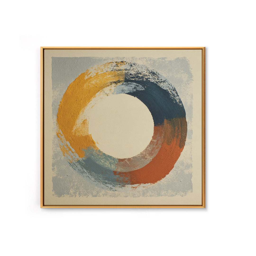 Single Brushstroke Circle Canvas Print, Minimalist Art, Modern Decor, Living Room Decor, Fine Art, Minimal, Poster, Wall Decor, MIN-1x1-94