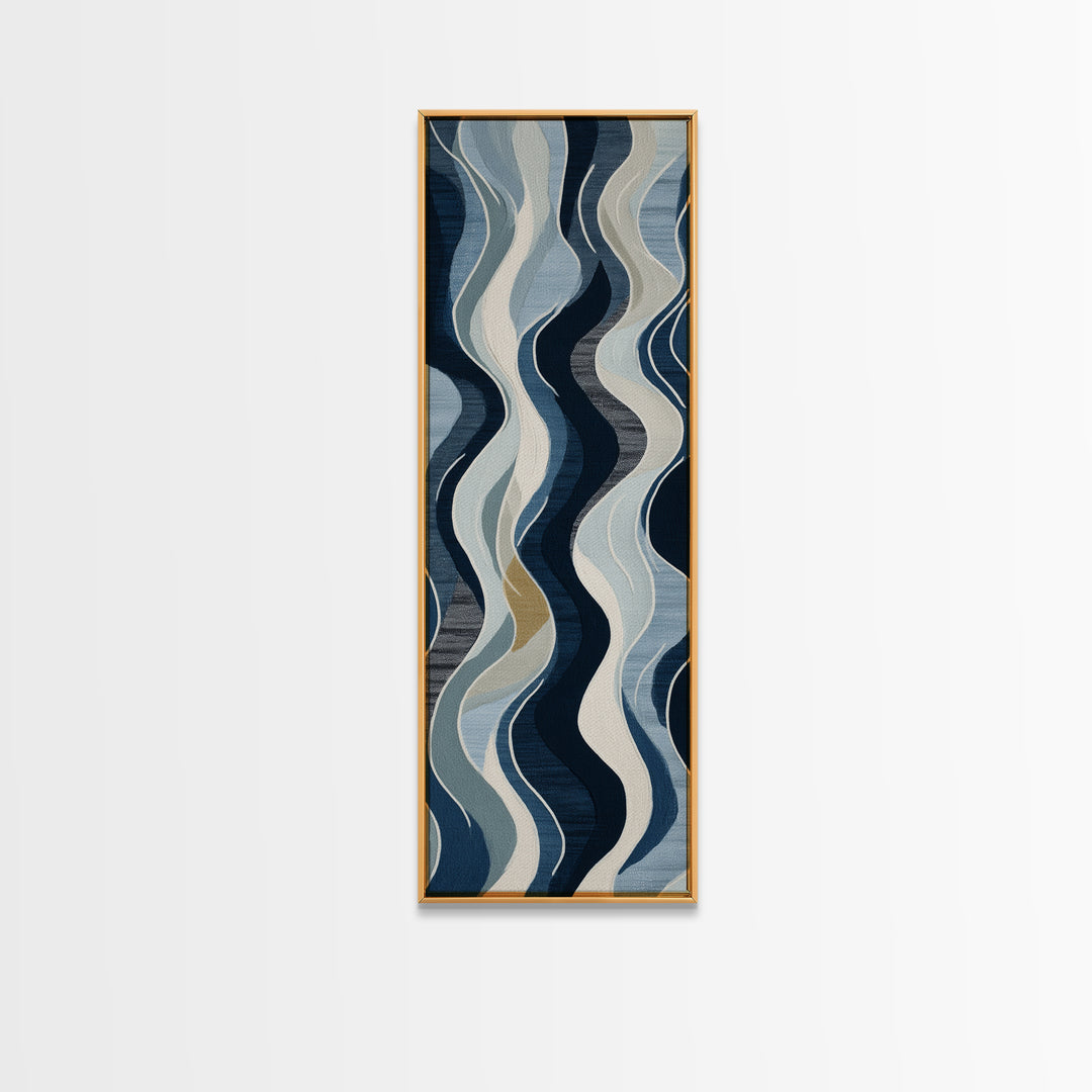 Minimal Abstract Wave Line Canvas Print, Minimalist Art, Minimalist Wall Art, Living Room Decor, Abstract Art, Minimal, MIN-1x3-1