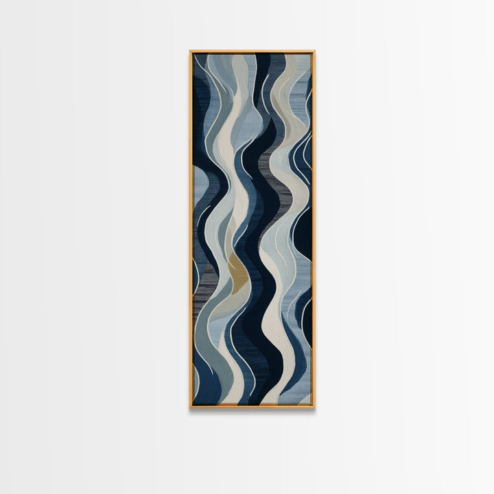 Minimal Abstract Wave Line Canvas Print, Minimalist Art, Minimalist Wall Art, Living Room Decor, Abstract Art, Minimal, MIN-1x3-1