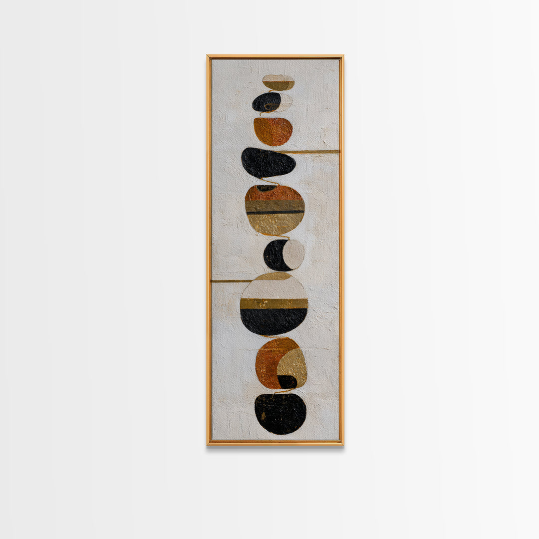 Small Black Bird Crossing White Space Framed Canvas Print, Minimalist Art, Large Wall Art, Living Room Decor, Fine Art, Minimal, MIN-1x3-19