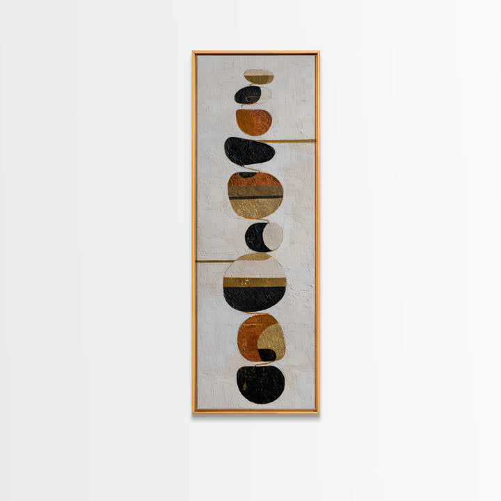 Small Black Bird Crossing White Space Framed Canvas Print, Minimalist Art, Large Wall Art, Living Room Decor, Fine Art, Minimal, MIN-1x3-19