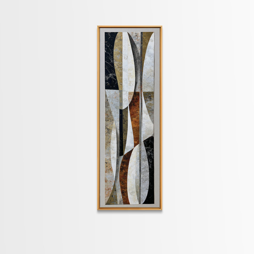Quiet Stone Stack Canvas Print, Minimalist Art, Movie Poster, Living Room Decor, Abstract Art, Minimal, Modern Wall Art, MIN-1x3-23