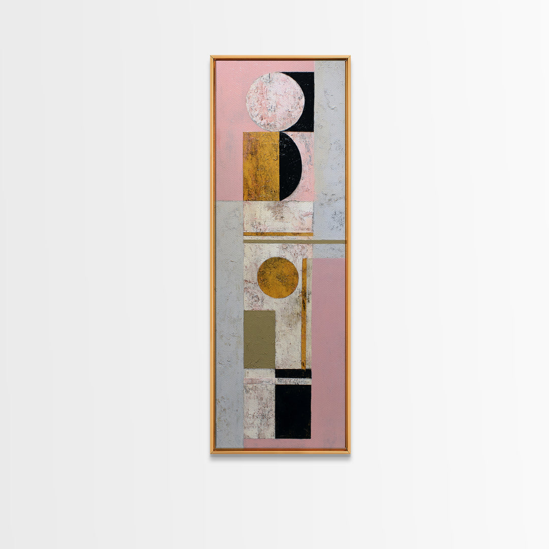 Simple Geometric Sun Canvas Print, Minimalist Art, Boho, Living Room Decor, Abstract Art, Minimal, Abstract Painting, MIN-1x3-27
