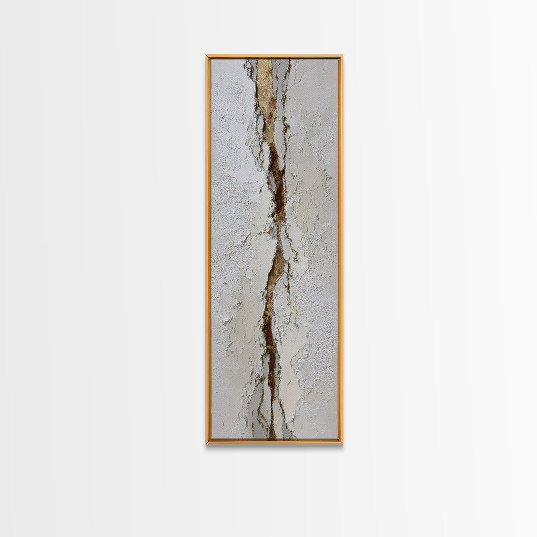 White on White Plaster Texture Study Canvas Print, Minimalist Art, Wall Decor, Living Room Decor, Minimal, Abstract Art, MIN-1x3-28