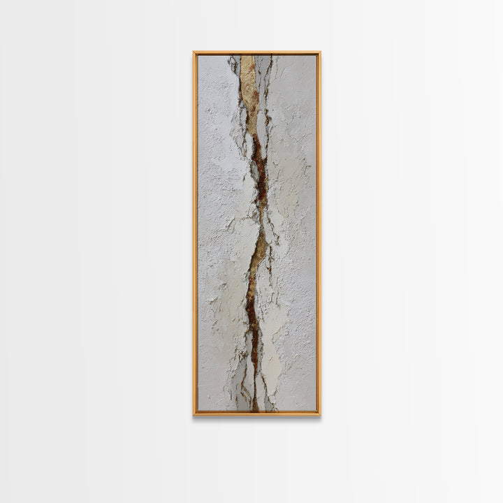 White on White Plaster Texture Study Canvas Print, Minimalist Art, Wall Decor, Living Room Decor, Minimal, Abstract Art, MIN-1x3-28