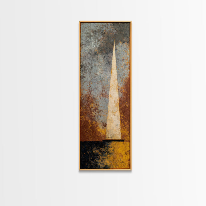 Tiny Sailboat under Open Sky Framed Canvas Print, Minimalist Art, Fine Art Print, Living Room Decor, Fine Art, Minimal, MIN-1x3-50