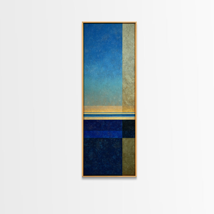 Simple Blue Horizon Canvas Print, Minimalist Art, Wall Art, Living Room Decor, Fine Art, Minimal, Large Wall Art, Movie Poster, MIN-1x3-90