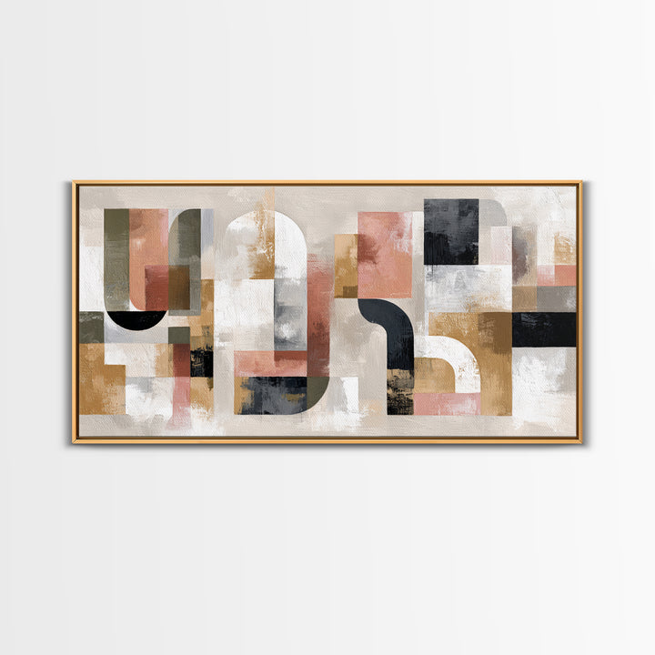 Two Overlapping Organic Shapes Canvas Print, Minimalist Art, Art Prints, Living Room Decor, Fine Art, Minimal, Printable Art, MIN-2x1-39