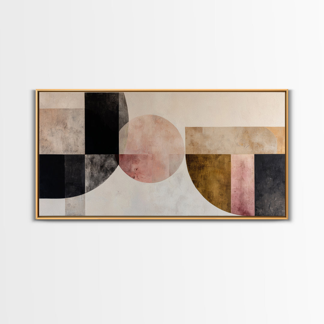 Monochrome Arch and Shadow Composition Canvas Print, Minimalist Art, Minimalist, Living Room Decor, Fine Art, Minimal, MIN-2x1-52