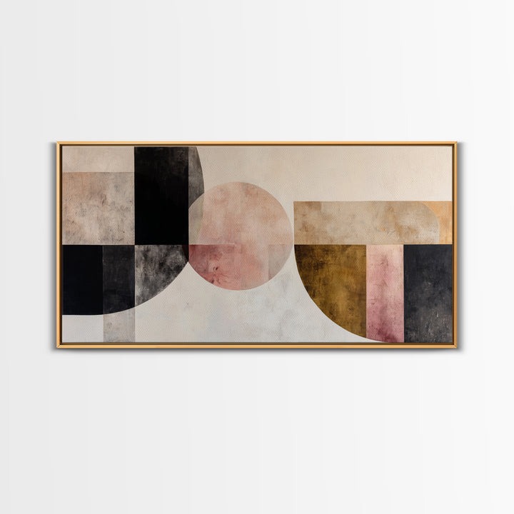 Monochrome Arch and Shadow Composition Canvas Print, Minimalist Art, Minimalist, Living Room Decor, Fine Art, Minimal, MIN-2x1-52