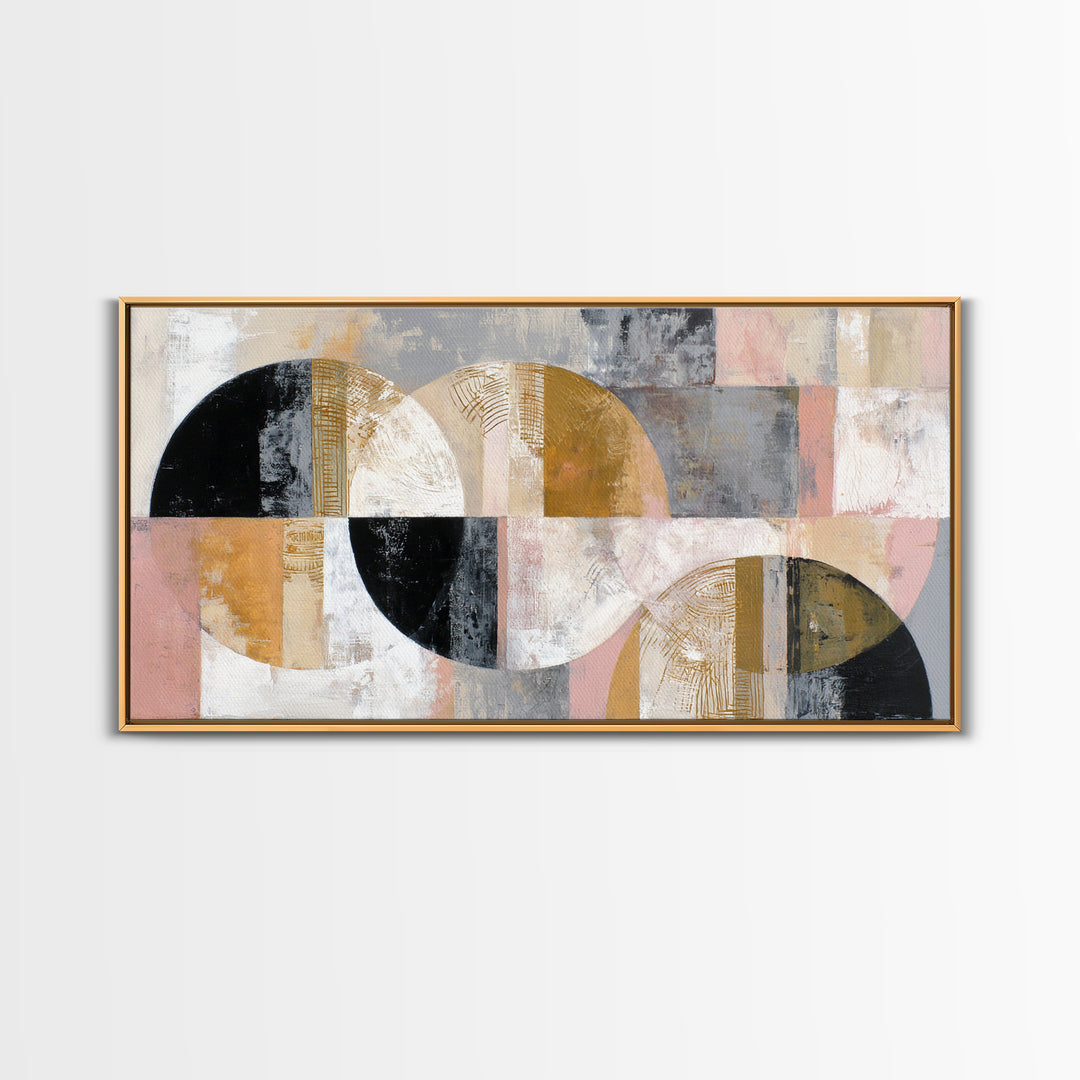 Single Gold Line Curve on Charcoal Canvas Print, Minimalist Art, Digital Wall Art, Living Room Decor, Abstract Art, Minimal, MIN-2x1-61