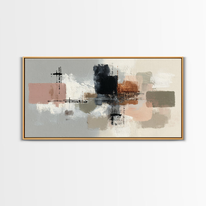 Small Cloud Study Canvas Print, Minimalist Art, Black Art, Living Room Decor, Fine Art, Minimal, Minimalist Wall Art, MIN-2x1-89