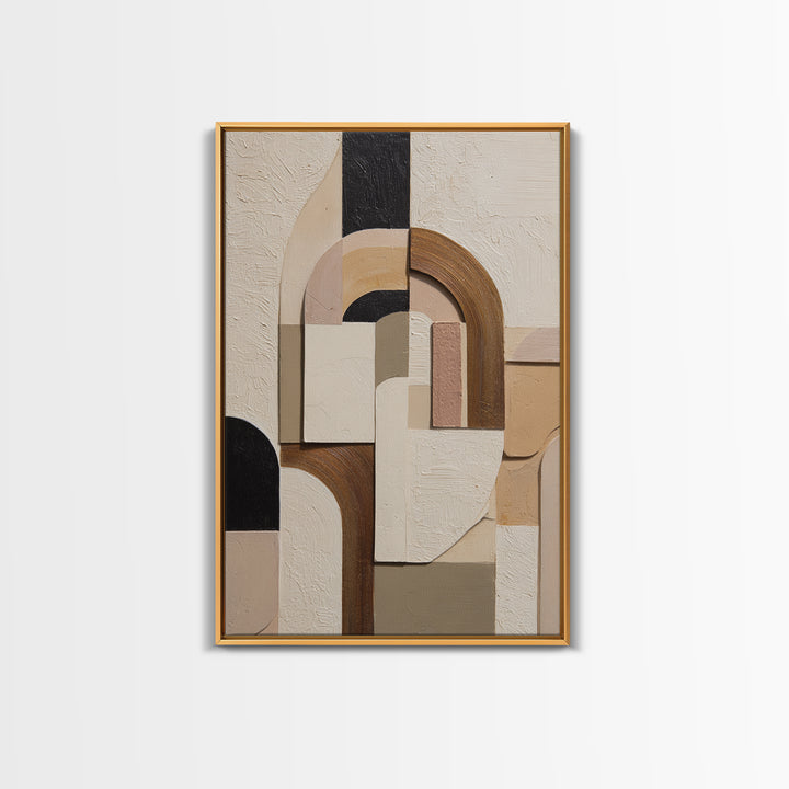 Two Overlapping Organic Shapes Canvas Print, Minimalist Art, Home Decor, Living Room Decor, Abstract Art, Minimal, Movie Poster, MIN-2x3-27