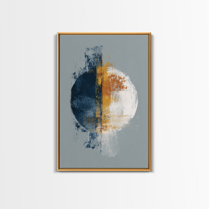 Single Brushstroke Circle Canvas Print, Minimalist Art, Wall Decor, Living Room Decor, Fine Art, Minimal, Abstract Art, MIN-2x3-54