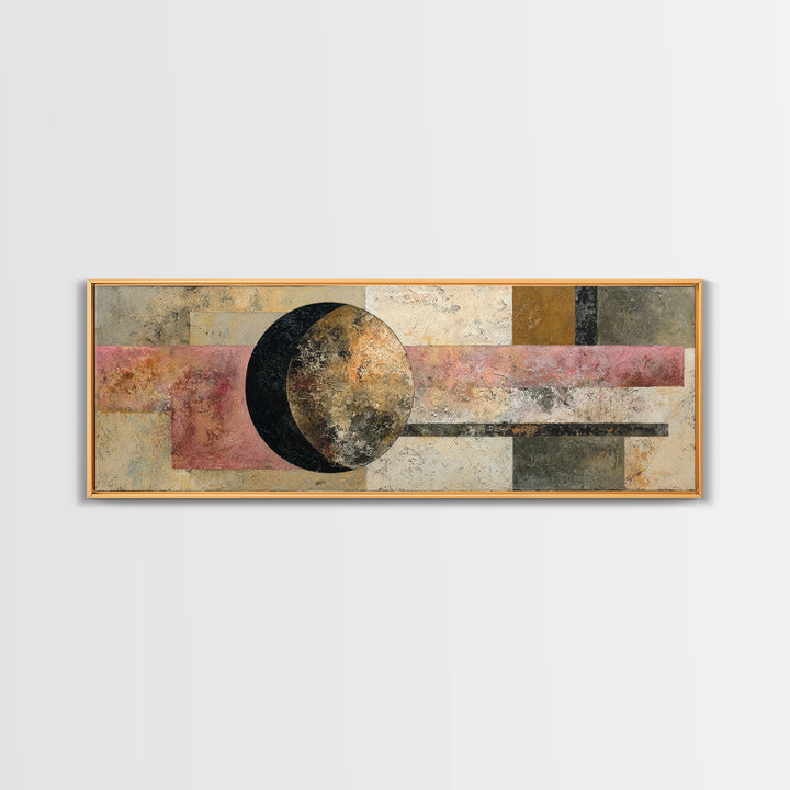 Single Brushstroke Circle Canvas Print, Minimalist Art, Modern Decor, Living Room Decor, Fine Art, Minimal, Poster, Wall Decor, MIN-3x1-14