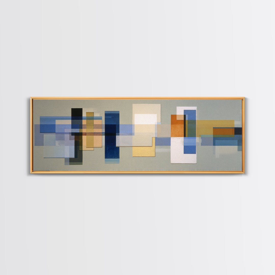 Calm Rectangle Composition Canvas Print, Minimalist Art, Living Room Decor, Fine Art, Minimal, Modern Decor, Fine Art Print, MIN-3x1-16