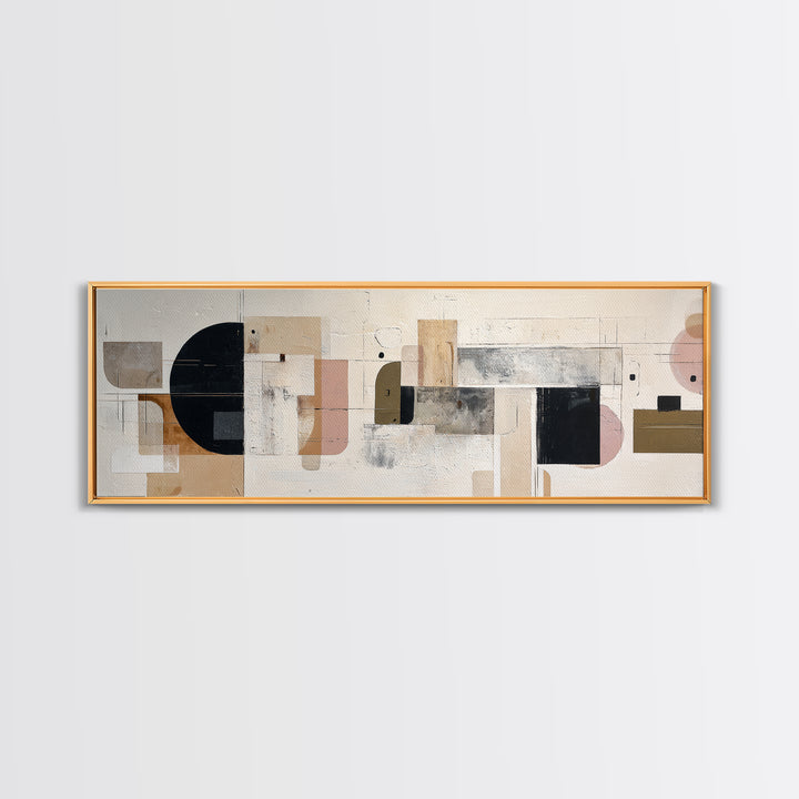 Quiet Stone Stack Framed Canvas Print, Minimalist Art, Textured Painting, Living Room Decor, Abstract Art, Minimal, MIN-3x1-27