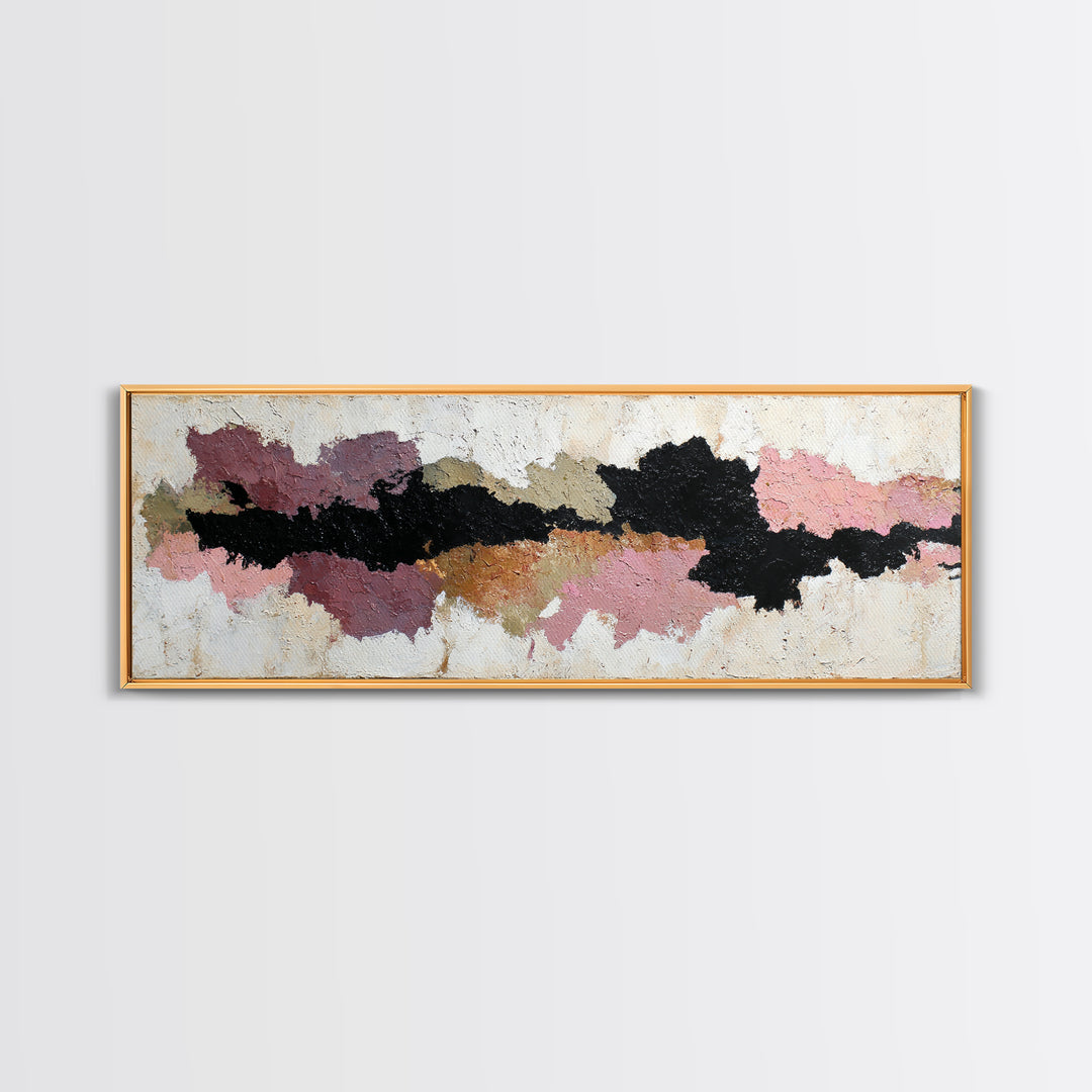 Minimal Horse Contour Framed Canvas Print, Minimalist Art, Black Art, Living Room Decor, Fine Art, Minimal, Minimalist Wall Art, MIN-3x1-58