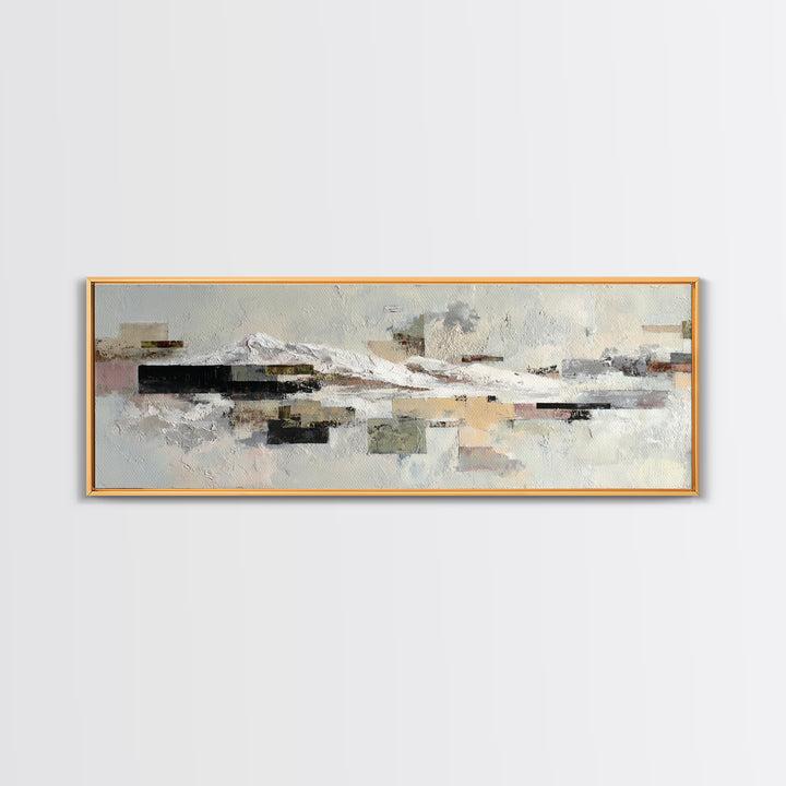 White on White Plaster Texture Study Canvas Print, Minimalist Art, Unique Wall Art, Living Room Decor, Fine Art, Minimal, MIN-3x1-8
