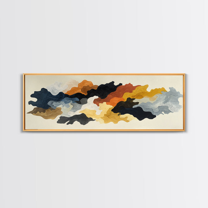 Minimal Horse Contour Framed Canvas Print, Minimalist Art, Black Art, Living Room Decor, Fine Art, Minimal, Minimalist Wall Art, MIN-3x1-82