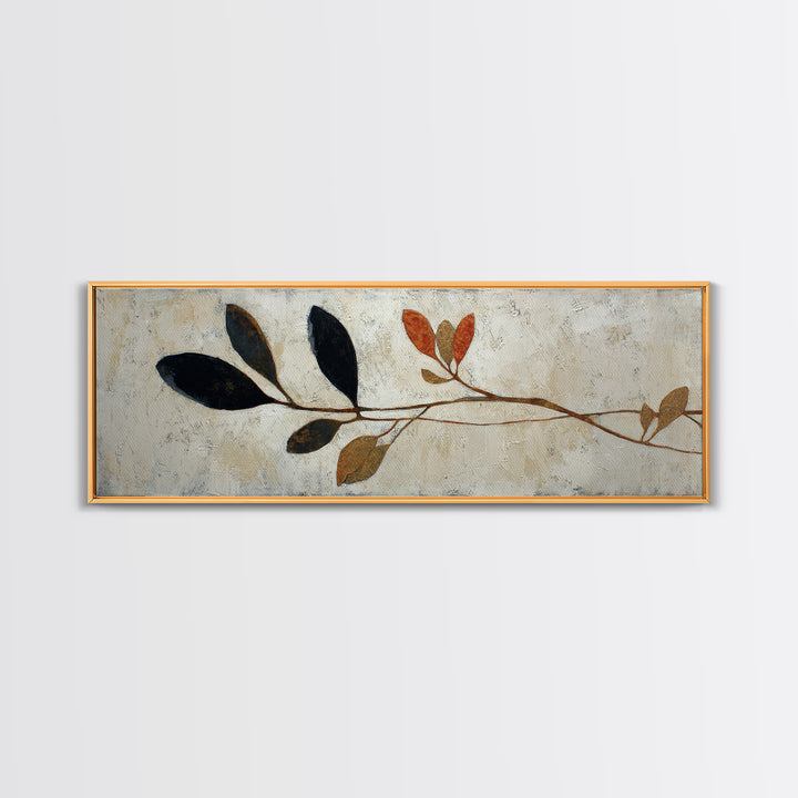 Minimal Branch Silhouette Canvas Print, Minimalist Art, Digital Prints, Living Room Decor, Fine Art, Minimal, Printable Art, MIN-3x1-91