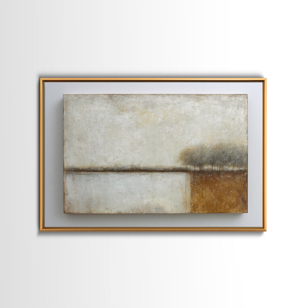 Calm Rectangle Composition Framed Canvas Print, Minimalist Art, Living Room Decor, Minimal, Modern Decor, Fine Art Print, MIN-3x2-28