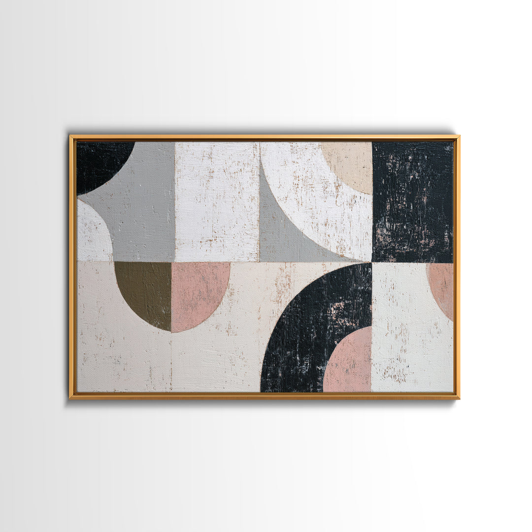 Minimal Moon over a Pale Ocean Canvas Print, Minimalist Art, Modern Art, Living Room Decor, Fine Art, Minimal, Minimalist Decor, MIN-3x2-37